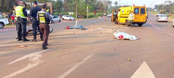 Pareja de abuelitos fallecen en terrible accidente sobre Ruta PY01