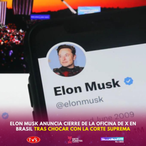 Elon Musk anuncia cierre de la oficina de X en Brasil tras chocar con la Corte Suprema - TVS