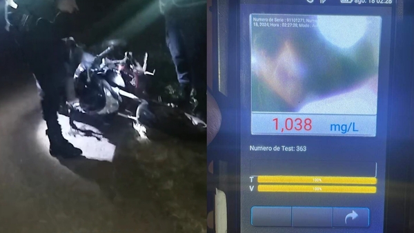 Motociclista fallece tras ser embestido por conductor ebrio en Coronel Bogado