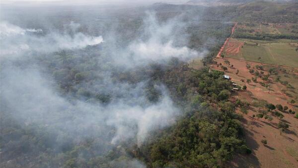 Declaran emergencia general por incendio forestal en Parque Nacional Cerro Corá