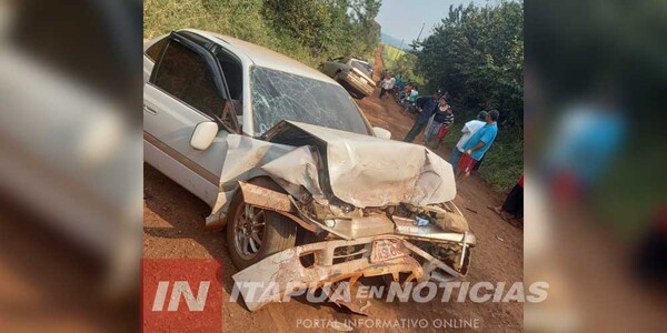 TRES PERSONAS HERIDAS TRAS ACCIDENTE EN CARLOS A. LÓPEZ - Itapúa Noticias