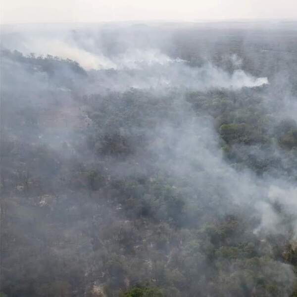 Se declaró Emergencia General por incendio forestal en el Parque Nacional Cerro Corá, Amambay