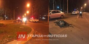 MOTOCICLISTA RESULTÓ CON VARIAS LESIONES TRAS CAÍDA EN ENCARNACIÓN  - Itapúa Noticias