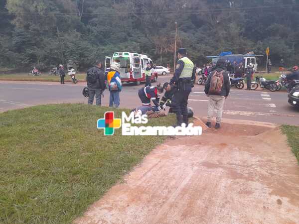 Dos hermanos resultan heridos en accidente de tránsito en Ruta PY06