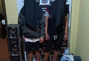 Aprehenden a jóvenes tras hurto en inquilinato