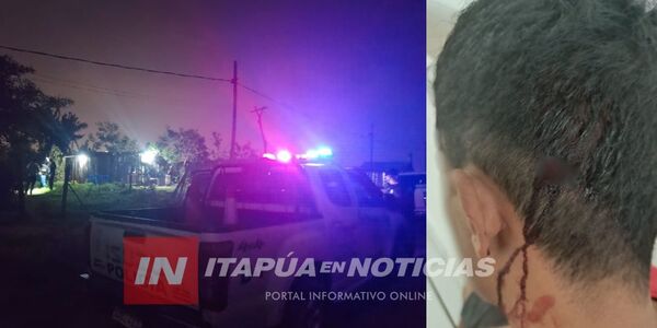 UN HOMBRE FUE HERIDO EN LA CABEZA EN CAMBYRETÁ - Itapúa Noticias