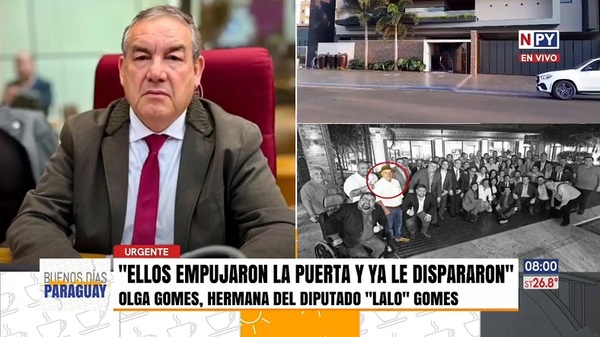 Hermana del diputado Gomes dice que procedimiento policial fue "un ataque" - Noticias Paraguay