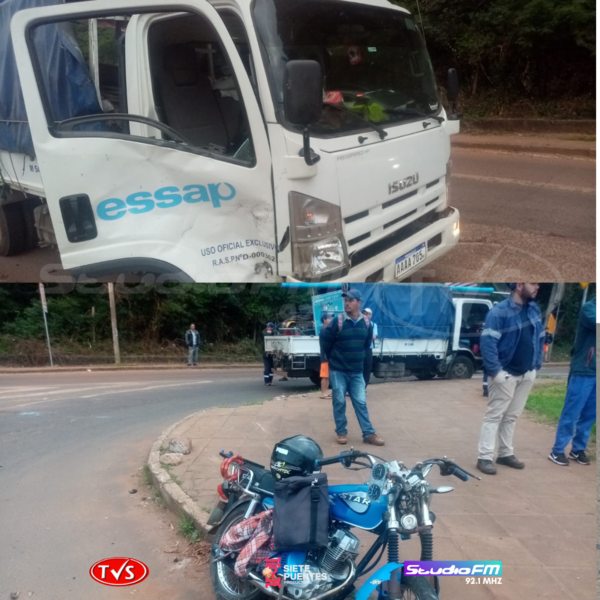 SINIESTRO VIAL SOBRE RUTA PY06 DEJA DOS LESIONADOS - TVS