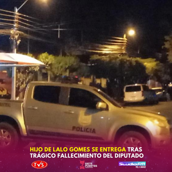 HIJO DE LALO GOMES SE ENTREGA A LA POLICÍA TRAS MUERTE DEL DIPUTADO - TVS