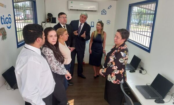Se realizó reapertura del Telecentro en el Palacio de Justicia de Caacupé