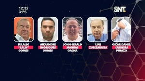 "Lalo" y los imputados por lavado de dinero - SNT
