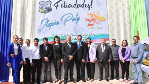 Itapúa Poty celebra 28 años de fundación con importantes avances