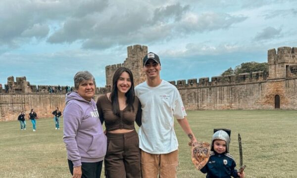 “Miggy” Almirón y su familia visitaron castillo de Harry Potter