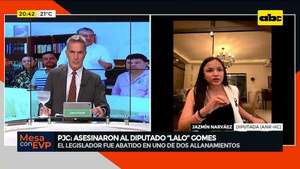 Muerte de Lalo Gomes: “Esto es un magnicidio”, dice la diputada cartista Jazmín Narváez  - Mesa de Periodistas - ABC Color