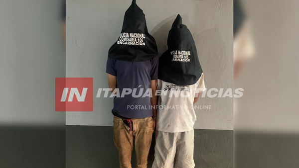 APREHENDEN A DOS SUJETOS Y RECUPERAN OBJETOS HURTADOS EN ENCARNACIÓN - Itapúa Noticias
