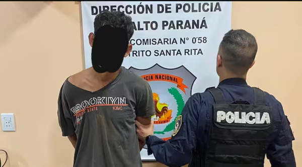 Descontrolado y violento joven agredió a su padre y hermana