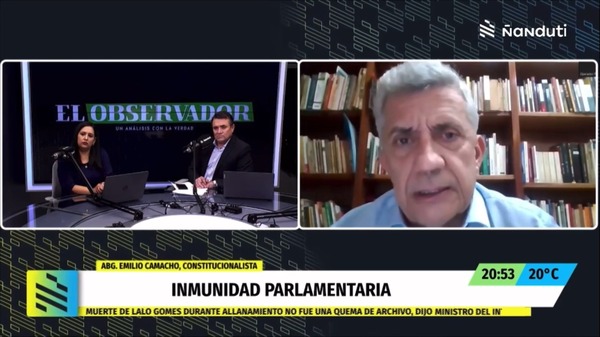 Camacho propone conformar comisión para investigar actuación de intervinientes en el caso Lalo Gomes