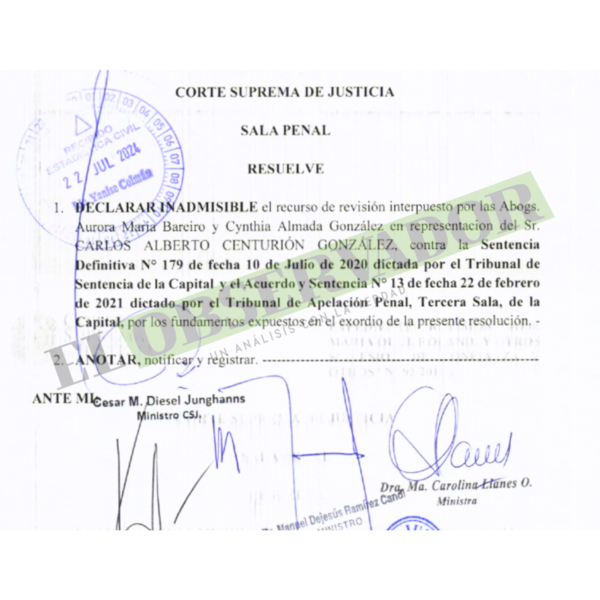 Rechazan revisión y dejan firme pena por negociado con licitaciones