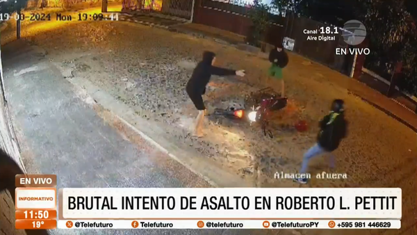 A balazos intentaron asaltar a motobolt en Asunción