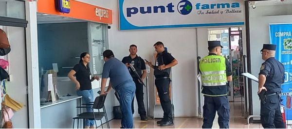 Asaltan una red de cobranzas ubicada en un supermercado