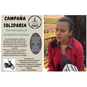 Colecta solidaria en la UNC: Estudiantes apoyan a compañera tras hurto de motocicleta