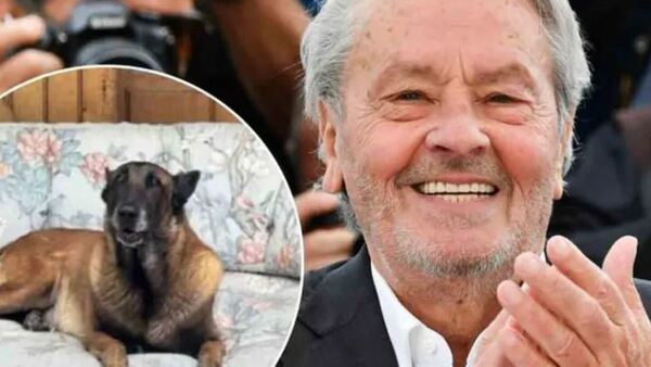 Alain Delon quería llevar a su perro hasta la tumba