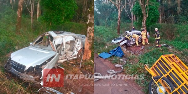 CONDUCTOR RESULTÓ CON LESIONES TRAS ACCIDENTE EN OBLIGADO - Itapúa Noticias