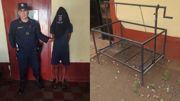 Se suspendió el asado: Hurtó la parilla de su vecino y terminó detenido