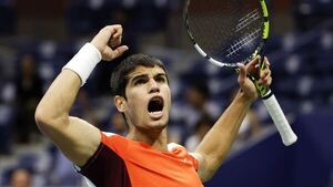 Alcaraz ya se entrena en las pistas del Abierto de Estados Unidos