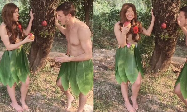 [VIDEO] ¡Dallys Ferreira apareció en traje de Eva!