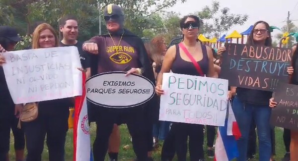 Deportistas se manifiestan exigiendo mayor seguridad en el Parque Guasu - trece