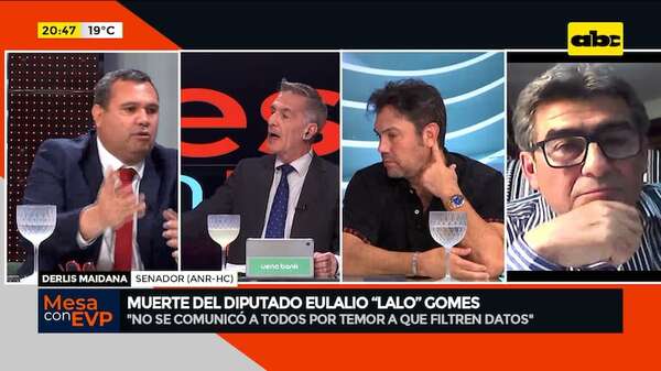 Caso ‘’Lalo’' Gomes: tenso debate entre senador cartista y diputado abdista - Mesa de Periodistas - ABC Color