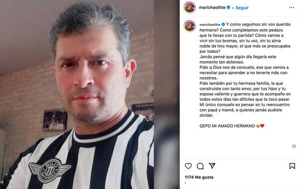 Una inesperada partida que causó un profundo dolor en los Olitte