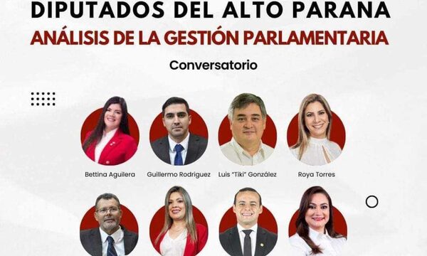 Harán conversatorio sobre «Análisis de la Gestión Parlamentaria» con diputados de Alto Paraná