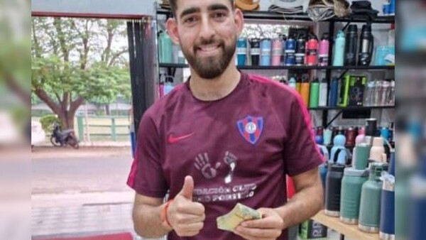 El empleado de un lavadero encontró G. 5.000.000 y lo devolvió