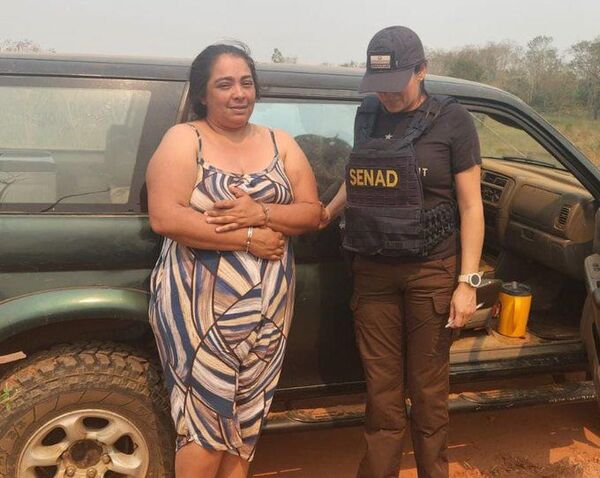 Selva Hũ, supuesta matrona de narcos, es detenida por la Senad en Canindeyú