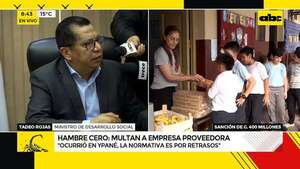 Hambre Cero: multan a empresa por incumplimiento en la provisión  - ABC Noticias - ABC Color