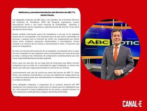 PERIODISTAS DENUNCIAN MALTRATO POR PARTE DEL NUEVO DIRECTOR DE TV
