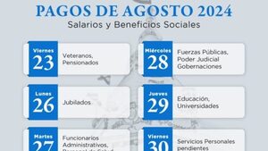 ¡Atenti! Mañana inician los pagos a veteranos y pensionados