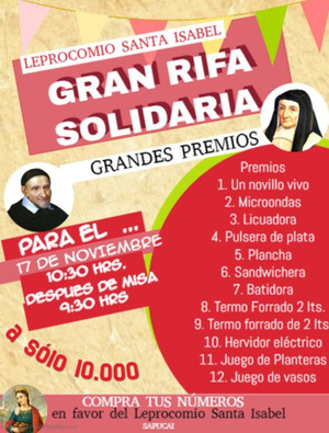 Leprocomio organiza una rifa solidaria