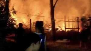 Fuego puso en peligro a barrios de Concepción