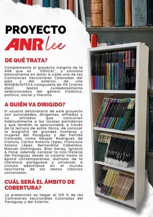 Llega Minibiblioteca ANR-lee para las seccionales del país - ADN Digital