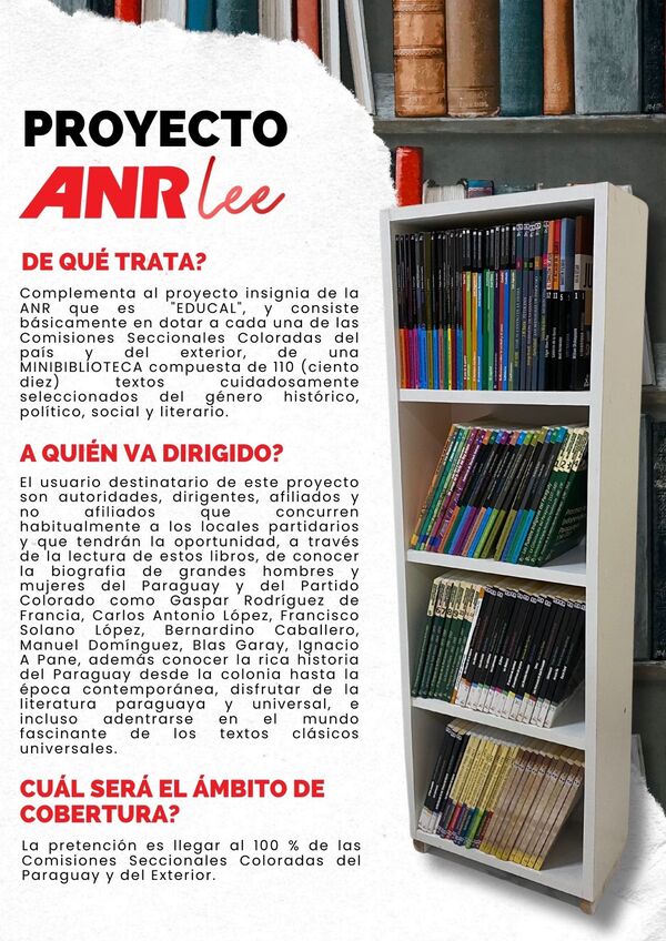 Llega Minibiblioteca ANR-lee para las seccionales del país - ADN Digital