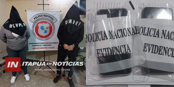 APREHENDEN A TRES PERSONAS POR ESTAFAS A TRAVÉS DE REDES SOCIALES - Itapúa Noticias