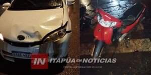 ADOLESCENTE RESULTÓ HERIDO TRAS COLISIÓN EN MARÍA AUXILIADORA  - Itapúa Noticias