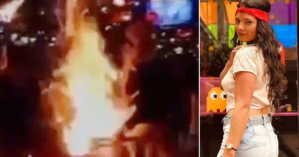 Diario HOY | VIDEO| Bailarina sufre graves quemaduras en restaurante durante actuación con fuego