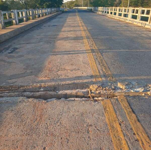 Concepción: puente sobre el río Aquidabán precisa urgente reparación - Nacionales - ABC Color
