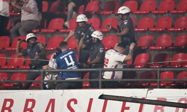 Incidentes entre hinchas de Nacional y poli de Sao Paulo: hubo 15 detenidos