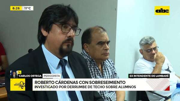 Derrumbe de aulas: otorgan sobreseimiento definitivo a Cárdenas - ABC Noticias - ABC Color