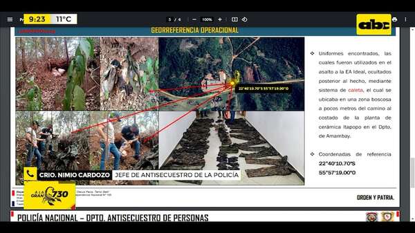 Capturan a sospechoso de séxtuple crimen en estancia de Amambay - ABC Noticias - ABC Color